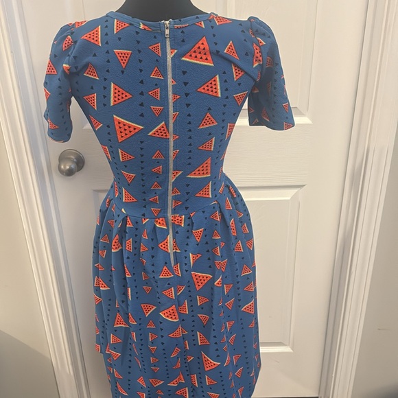 XS LulaRoe Amelia dress with watermelon pattern - Picture 3 of 3